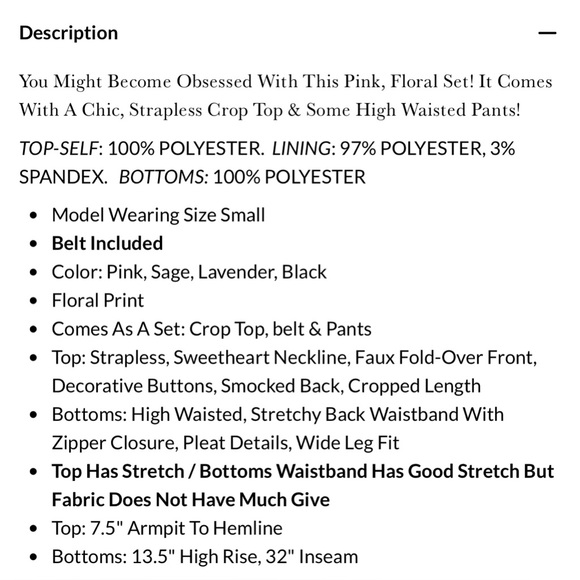 *NEW* ✨STUNNING✨ from NanaMacs Beautiful Purpose Floral Two-Piece Set - Picture 5 of 5